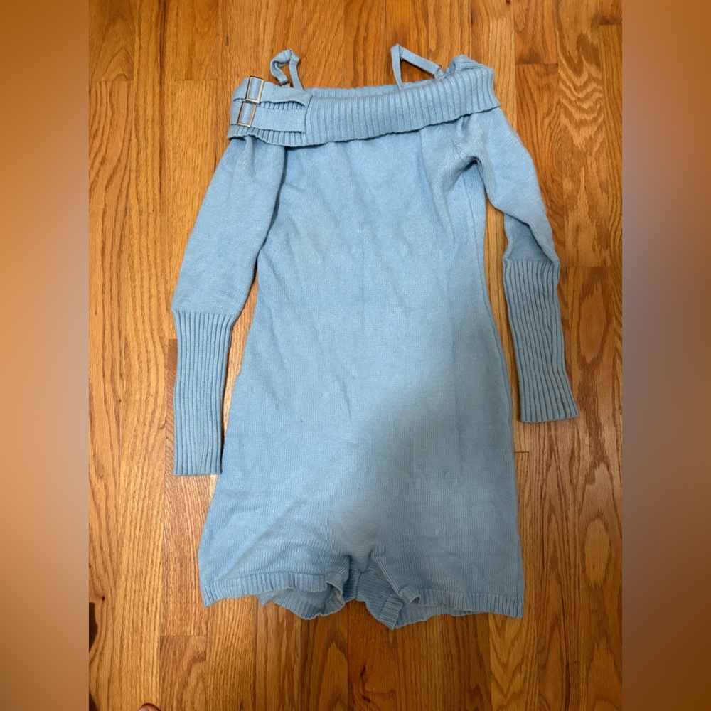 Frankie's Bikinis Sky Blue Knit Top